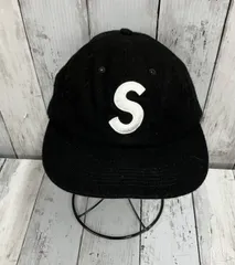 Supreme シュプリーム/Sロゴ6パネルキャップ/ウール/ブラックのサムネイル