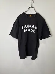 S00441｜HUMANMADE｜ヒューマンメイド｜半袖Tシャツ｜ブラック｜レディースL｜コットン｜プリント｜ロゴT｜グラフィック｜Y2K｜90S｜古着｜USA古着｜アメカジ｜ヴィンテージ｜フォロー割｜今期トレンド｜ストリート｜定番｜人気のサムネイル