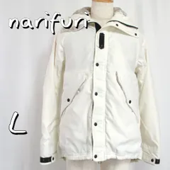 【美品】narifuriナリフリ バックボアフィールドジャケットBack boa field jacket NF836  L 白ホワイト 【古着】【中古】【送料無料】のサムネイル