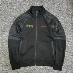 (95) アディダス スカル ドクロ 刺繍 トラックジャージ