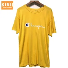 【中古】　Champion　Tシャツ　半袖　カットソー　トップス　クルーネック　ロゴT　ブランドロゴ　プリント　オーバーサイズ　アメカジ　古着　/1590