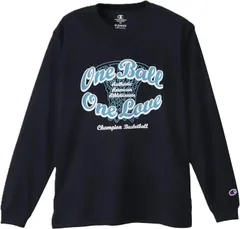 チャンピオン(Champion) グラフィックロゴプリント ロングスリーブTシャツ バスケットボール ブラック(090) CKCB417