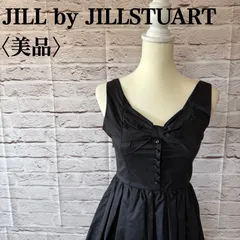 【JILL by JILLSTUART】ジルバイジルスチュアート バックリボン ノースリーブ タフタ ワンピース ドレス ブラック 黒 S 結婚式 二次会 レディース MA-4