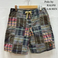 ポロバイラルフローレン 90s 三角タグ パッチワーク イージー カーゴ ショーツ ハーフパンツ ポニー 刺繍 メンズ 28インチ ISItems【USED】【古着】【中古】50155715