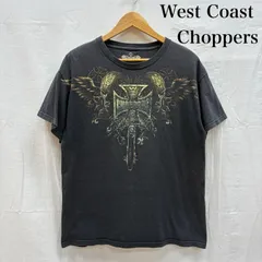 ウエストコーストチョッパーズ バイク アイアンクロス スカル ウィング プリント Tシャツ フェード メンズ M ISItems【USED】【古着】【中古】50155742