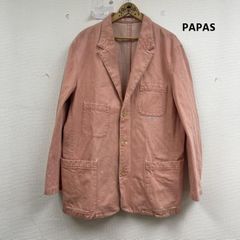 希少/リネン100%/ Papas カバーオール シャツ 開襟 ベージュ XL - メルカリ