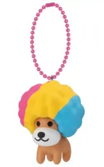 【中古】食玩 キーホルダー 3.アフロ犬 「サンエックスユニバース チャームつきグミ」