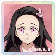 【中古】アクリルスタンド・アクリルパネル 竈門禰豆子 「アニメ 鬼滅の刃 トレーディングオーロラアクリルタイル ver.B」