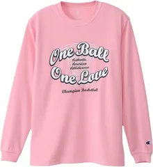 チャンピオン(Champion) グラフィックロゴプリント ロングスリーブTシャツ バスケットボール ペールピンク(910) CKCB417