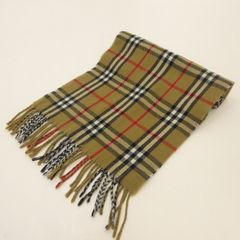 Burberrys チェック柄 マフラー 100%ラムウール 新品　在庫ラスト BURBERRY（バーバリー） マフラー バーバリーチェック ラムウール
