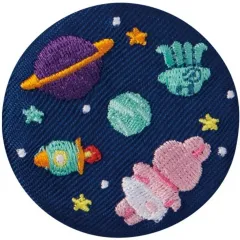 【中古】食玩 雑貨 2.宇宙空間 「CAN BADGE COLLECTION おぱんちゅうさぎ」