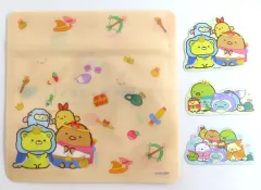 【中古】グッズセット おうじ＆おつきのコ＆とんかつ＆えびふらいのしっぽ(モチーフ) ジッパーバッグ＆ステッカーセット 「映画 すみっコぐらし 空の王国とふたりのコ くじ」 E賞