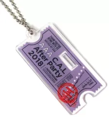 【中古】キーホルダー・マスコット(女性) 宇野実彩子(チケット型) え～パンダアクリルスタンドキーホルダー(パープル) 「AAA C.A.L After Party 2018」