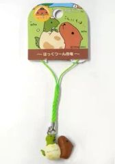[중고] 열쇠 고리 마스코트 (캐릭터) 카피바라 씨 뿌리 내리기 (그린) [카피바라 씨 ~하쿠 퉁 공룡 ~] 후쿠이 한정