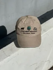 M-L スモーキー マウンテン 国立公園 ベースボールキャップ 帽子 麻 アメリカ