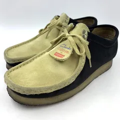 【中古】Clarks×Supreme 15ss 2-Tone WAllabee Boot ブラック×ベージュ サイズUS8(26cm相当)　シュプリーム×クラークス[24]のサムネイル