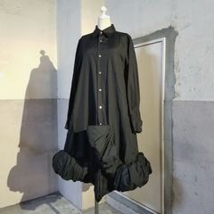 COMME des GARCONS 21aw 裾立体フリル ロングシャツ S COMME des GARCONS 21aw 裾立体フリル ロングシャツ S