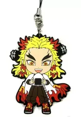 【中古】雑貨 煉獄杏寿郎 ラバーストラップ ～ほっと一息ver.～ きゅんキャラいらすとれーしょんず 「一番くじ 鬼滅の刃～鬼殺の志～」 F賞