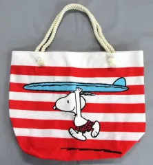 【中古】バッグ(キャラクター) スヌーピー(レッド) プレミアムアップリケマリントートバッグ 「PEANUTS(SNOOPY)」