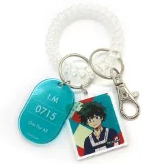 【中古】キーホルダー 緑谷出久 「僕のヒーローアカデミア×極楽湯・RAKU SPA 極楽の更に向こうへ! PLUS ULSPA トレーディングロッカーキー風キーホルダー お風呂ver.」