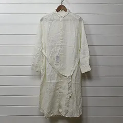 未使用 ネストローブ nest Robe シャツワンピース リネン 生成り｜22c0162