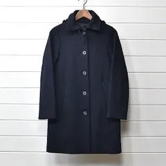 マッキントッシュ MACKINTOSH フード付きコート ネイビー ウール 32｜22c1057のサムネイル