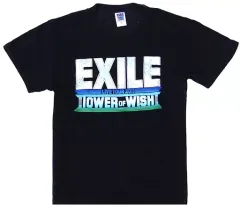 【中古】衣類 EXILE TOWER OF WISH ツアーTシャツ ネイビー Lサイズ 「EXILE LIVE TOUR 2011 TOWER OF WISH ～願いの塔～」