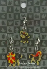 【中古】キーホルダー・マスコット(キャラクター) 667.シシコ＆668.カエンジシ(オスのすがた＆メスのすがた) 全国ずかんメタルチャーム(3個セット) 「ポケットモンスター」 ポケモンセンター限定