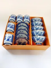 【沖縄・離島は要購入前連絡】食器　小皿　取皿　取り皿　茶碗　湯飲み　湯呑み　5客セット　昭和レトロ　ビンテージ　ヴィンテージ　アンティーク　骨董品　※バラ売り不可