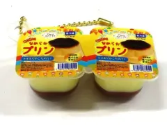 【中古】キーホルダー なめらかプリン 「2個入り!ヨーグルト＆プリンマスコット」