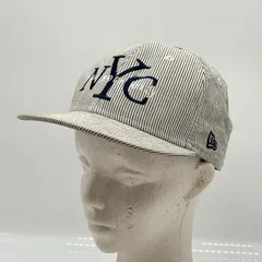 KO3959□ニューエラ キャップ YOUTHサイズ ストライプ NYCロゴ スナップバック 52 - 55.8cm