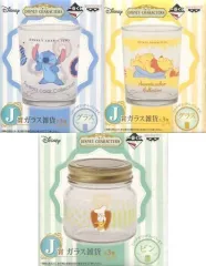 【中古】グラス(キャラクター) 全3種セット ガラス雑貨 「一番くじ DISNEY CHARACTERS～Sweets color Collection～」 J賞