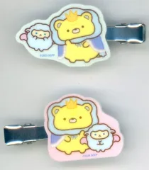 【中古】アクセサリー(非金属) おうじ＆おつきのコA アクリルヘアクリップセット 「映画 すみっコぐらし 空の王国とふたりのコ くじ」 D賞