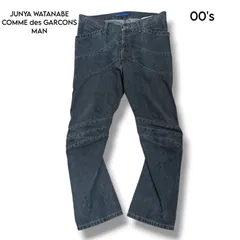 【JUNYA WATANABE COMME des GARCONS MAN】 立体裁断パッチワークデニムパンツ　S