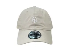 NEWERA (ニューエラ) 9TWENTY ミニロゴ MLB ニューヨーク ヤンキース YANKEES ベースボールキャップ 60675527 F ストーン×ホワイト メンズ/199