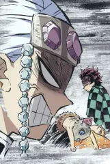 【中古】ポストカード [単品] 宇髄天元＆竈門炭治郎＆嘴平伊之助 幕間画(アイキャッチ)ポストカードC 「鬼滅の刃 全集中展 -無限列車編・遊郭編-」