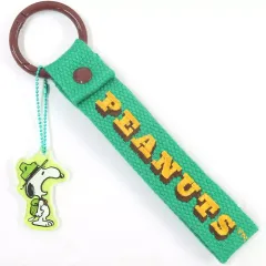【中古】キーホルダー グリーン 「PEANUTS(SNOOPY) 刺繍タグキーホルダー」