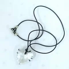 SWAROVSKI スワロフスキー クリスタル ハート ネックレス ペンダント ブラック