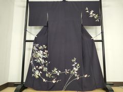 正絹 絽訪問着 松竹梅 風景文様 夏きもの 裄69cm - メルカリ