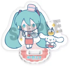 【中古】アクリルスタンド・アクリルパネル 初音ミク＆シナモロール(お菓子作り) 「初音ミク×シナモロール トレーディングミニアクリルスタンド」
