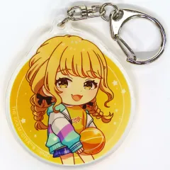 【中古】キーホルダー 藤田ことね 「学園アイドルマスター×ROUND1 トレーディング ちびキャラ 放課後のお出かけver. アクリルキーホルダー」