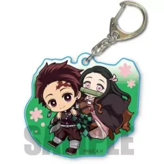 【中古】雑貨 炭治郎＆禰豆子 禰豆子といっしょアクリルキーホルダー 「鬼滅の刃」