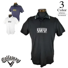 【メール便・ゆうパケット】▼半袖シャツ〔DSPDロゴ〕 【M/L/LL寸：メンズ】キャロウェイ ゴルフ Callaway 有名プロ着用ブランド ゴルフウェア シャツ メンズ【春夏モデル】【50％OFF】【SALE】 241-1134521
