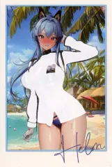 【中古】ポストカード ヘルム：アクアマリン 水感ポストカード 「勝利の女神：NIKKE」 C106会場限定グッズ購入特典