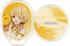 【中古】アクリルスタンド・アクリルパネル 藤田ことね 「学園アイドルマスター×ROUND1 描き下ろし ボウリングシャツver. トレーディングミニアクリルスタンド」