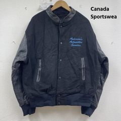 90s THE WINNER 襟付き 袖革ウールスタジャン カナダ製 - メルカリ