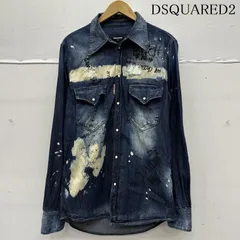 ディースクエアード ブリーチ ダメージ 加工 デニム シャツ S74DM0029 メンズ 48 ISItems【USED】【古着】【中古】50156224
