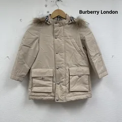 バーバリーロンドン 中綿 ジャケット アウター ショート丈 フード 裏地 ノバチェック bn402-756 ガールズ 110cm ISItems【USED】【古着】【中古】50155891