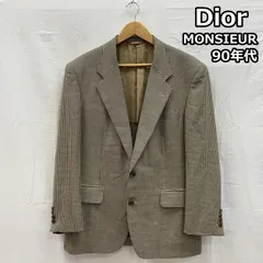 ディオール MONSIEUR 90年代 ビンテージ 総柄 ウール シルク テーラード ジャケット 90s VINTAGE メンズ - ISItems【USED】【古着】【中古】50155904