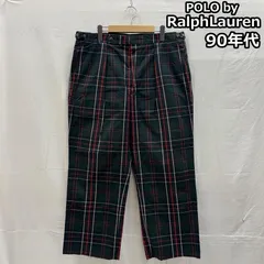 ポロバイラルフローレン 90年代 ビンテージ USA製 チェック柄 2タック トラウザー パンツ TALON 90s VINTAGE メンズ 38インチ ISItems【USED】【古着】【中古】50155966